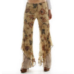 FLARED CHIFFON PANTS