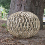Cane and wire Lampshade